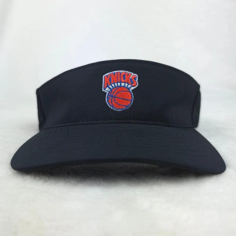 New York Knicks Mitchell & Ness NBA Visor Hat Cap Embroidery Logo Black New